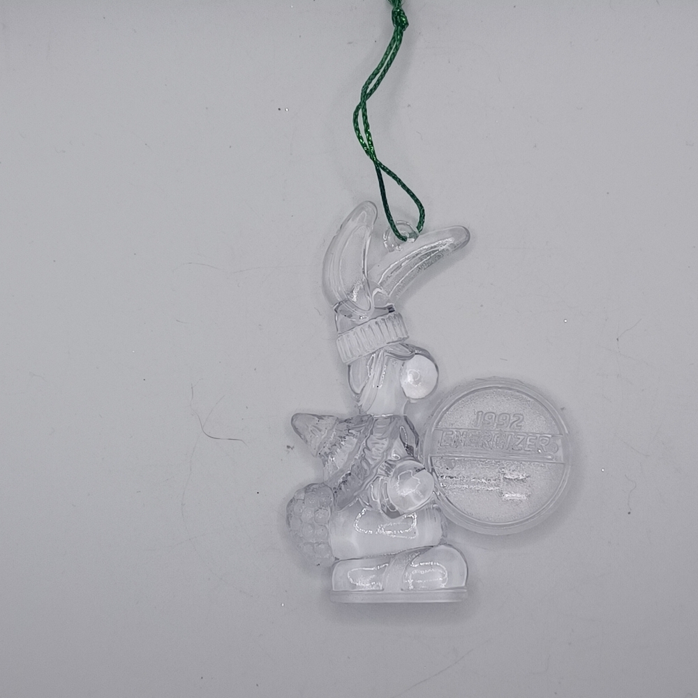 VINTAGE 1992 Energizer Bunny Collectible Christmas Ornament 3"